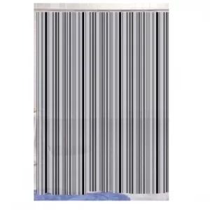 Blue Canyon Peva Shower Curtain 180 x 180cm Black Stripe