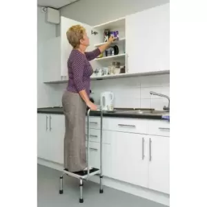 Nrs Healthcare Step Stool With Hand Rail - White