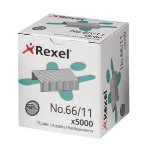 Rexel No. 66 11mm Staples 1 x Box of 5000 Staples for Rexel Giant and Goliath Staplers