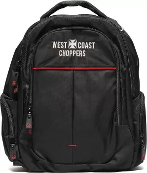 West Coast Choppers Backpack, black, black, Size One Size