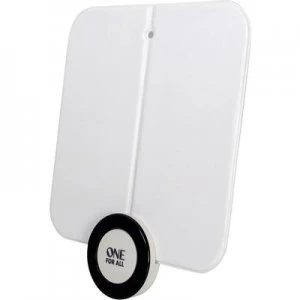 One For All SV 9215 DVB-T/T2 active planar antenna Indoors Amplification: 41 dB White