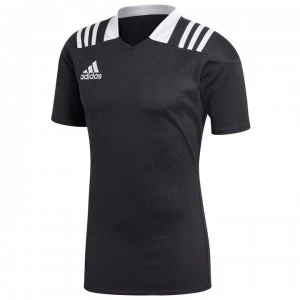 adidas 3 Stripe Rugby Training Top Mens - Black