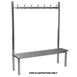 Slingsby Aqua Solo Stainless Steel Changing Room Bench - Stainless Steel 3000mm