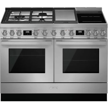 SMEG Portofino CPF120IGMPX 120cm Dual Fuel Range Cooker - Stainless Steel - A+/A Rated