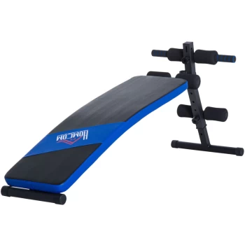 Homcom - Sit Up Bench AB Abdominal Crunch Weight Training Adjustable Workout Gym