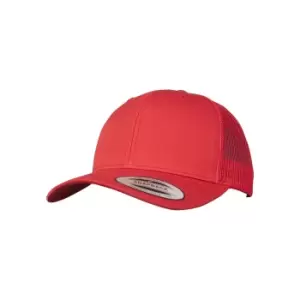 Flexfit Unisex Retro Trucker Cap (One Size) (Red)