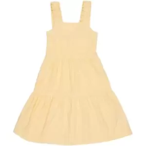 Barbour Girls Mia Gingham Dress - Yellow