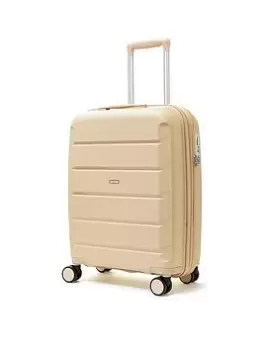 Rock Luggage Tulum 8 Wheel Hardshell Cabin Suitcase - Beige