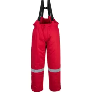 Biz Flame Mens Flame Resistant Antistatic Winter Bib and Brace Red S