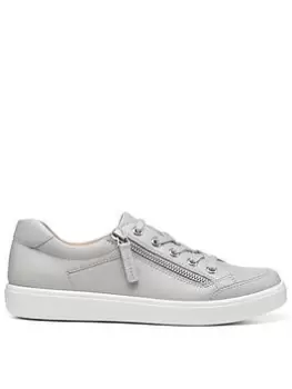 Hotter Chase Ii Leather Deck Shoes - Grey, Size 9, Women