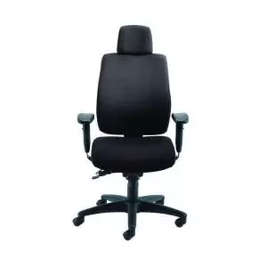 First Avior Elbrus High Back Operator Chair 650x678x678mm Black