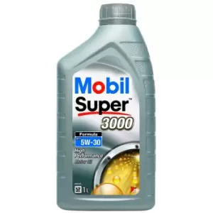6 x Mobil Super 3000 Formula C1 5W-30 Synthetic 1L Engine Oil Lubricant 152318