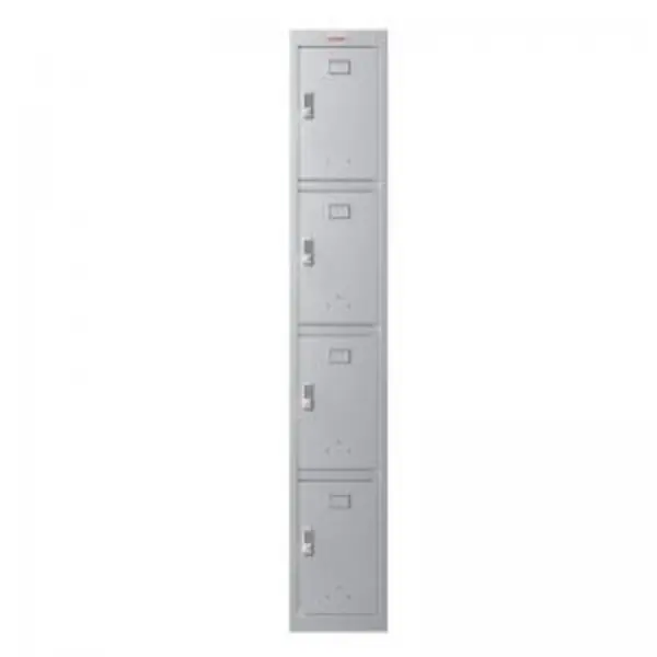 Phoenix PL Series 1 Column 4 Door Personal locker in Grey with EXR87301PH