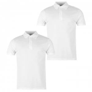 Donnay Two Pack Polo Shirts Mens - White