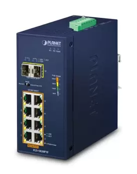 PLANET IP30 Ind 8-P 10/100/1000T Unmanaged Gigabit Ethernet...