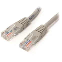 10ft Gray Molded Cat5e UTP Patch Cable