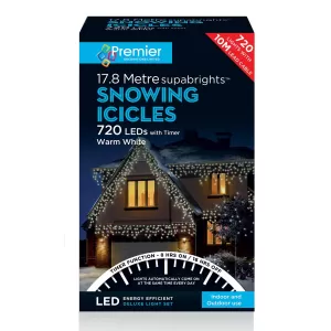 Premier 720 Superbright LED Snowing Icicle Lights