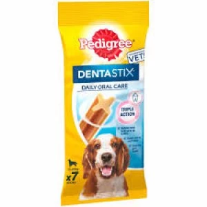 Pedigree 7 pack Daily Dentastix Medium Dog Treats