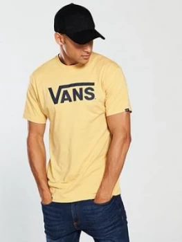 Vans Classic Logo T Shirt New WheatDress Blues Size L Men