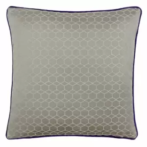 Paoletti Balham Polyester Filled Cushion Taupe/Purple