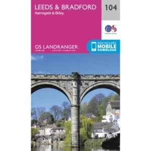Leeds & Bradford, Harrogate & Ilkley by Ordnance Survey (Sheet map, folded, 2016)