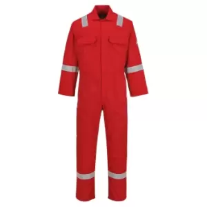 Biz Weld Mens Iona Flame Resistant Coverall Red 3XL 32"