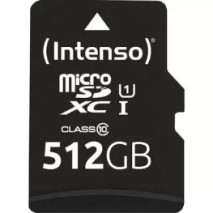 Intenso 512GB microSDXC Performance microSD card 512GB Class 10 UHS-I Waterproof