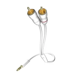 Inakustik 0031000075 audio cable 0.75 m 3.5mm 2 x RCA White