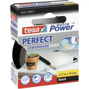 tesa PERFECT 56341-00027-03 Cloth tape tesa extra Power Black (L x W) 2.75 m x 19mm