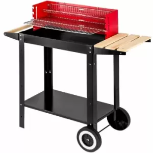 BBQ grill - charcoal grill, barbecue, charcoal bbq - black/red