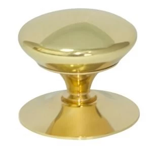 Cooke Lewis Brass effect Round Furniture knob Pack of 1