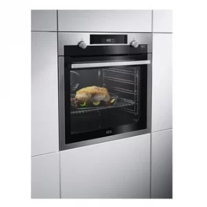 AEG SteamBake 71L Integrated Electric Single Oven BCS556020M