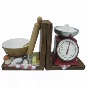 Baking Scales Shelf Tidy Pair Bookends