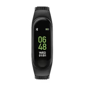 Tikkers Series 1 Black Velcro Strap Activity tracker with colour Touch Screen and up to 7 day battery life TKS01-0018