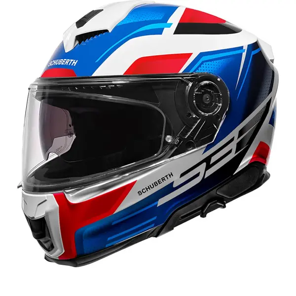 Schuberth S3 Storm Blue Red Full Face Helmet Size XL