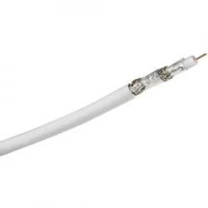 Coax Outside diameter 6.90 mm 75 120 dB White Hama 86667 Sold by the metre