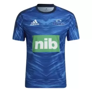 adidas Blues Rugby T Shirt Mens - Blue