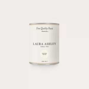 Laura Ashley Eggshell Paint Cotton White 750ml