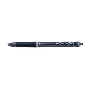 Pilot Acroball Grip Begreen Medium Line 1.0mm Tip Width Retractable Ballpoint Pen Black Pack of 10 Pens