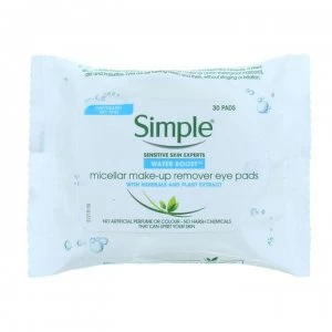 Simple Water Boost Micellar Make-up Remover Eye Pads x30