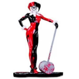DC Collectibles Harley Quinn Red White And Black Statue By Adam Hughes