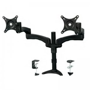 Articulating Dual Monitor Arm - Grommet / Desk Mount With Cable Manage