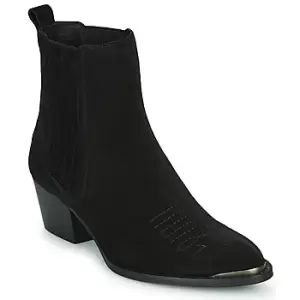 Ikks TIAG SUEDE womens Low Ankle Boots in Black,4,5,5.5,6.5,7