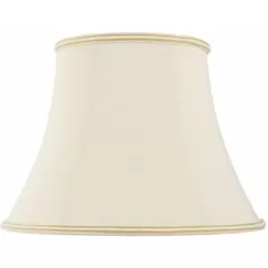 16' Bowed Oval Handmade Lamp Shade Cream Fabric Classic Table Light Bulb Cover