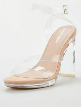 Public Desire Brittany Heeled Sandal - Nude