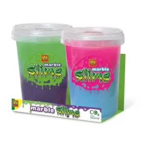 SES CREATIVE Marble Slime Duo Pack, 2x 200g Pots, 3 Years and Above (15025)