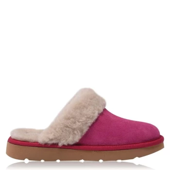 SoulCal Childrens Faux Fur Lined Slippers - Baby Pink