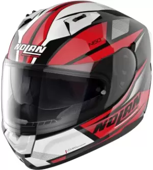 Nolan N60-6 Downshift Helmet, black-white-red Size M black-white-red, Size M