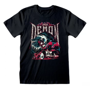 101 Dalmations - Speed Demon Unisex XX-Large T-Shirt - Black