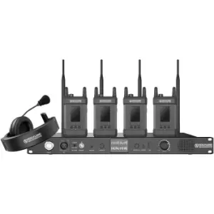 Hollyland Syscom 1000T Full Duplex Wireless Intercom System with 4 Belt Packs